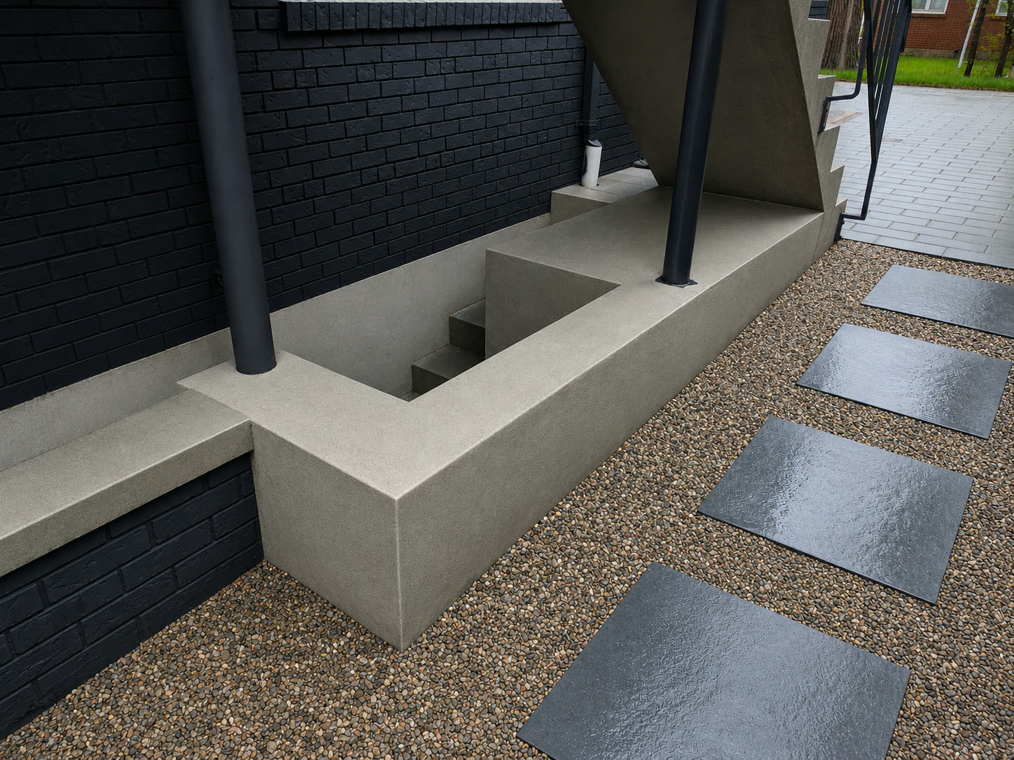 Concrete & Flagstone project