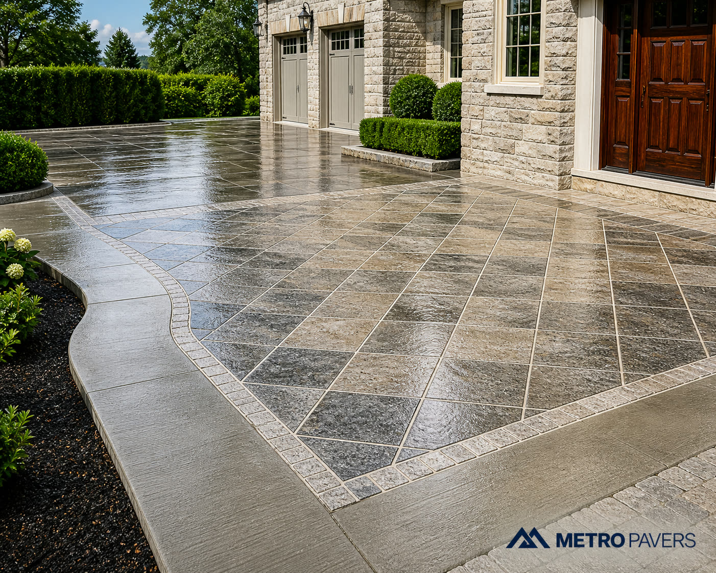 Concrete & Flagstone project